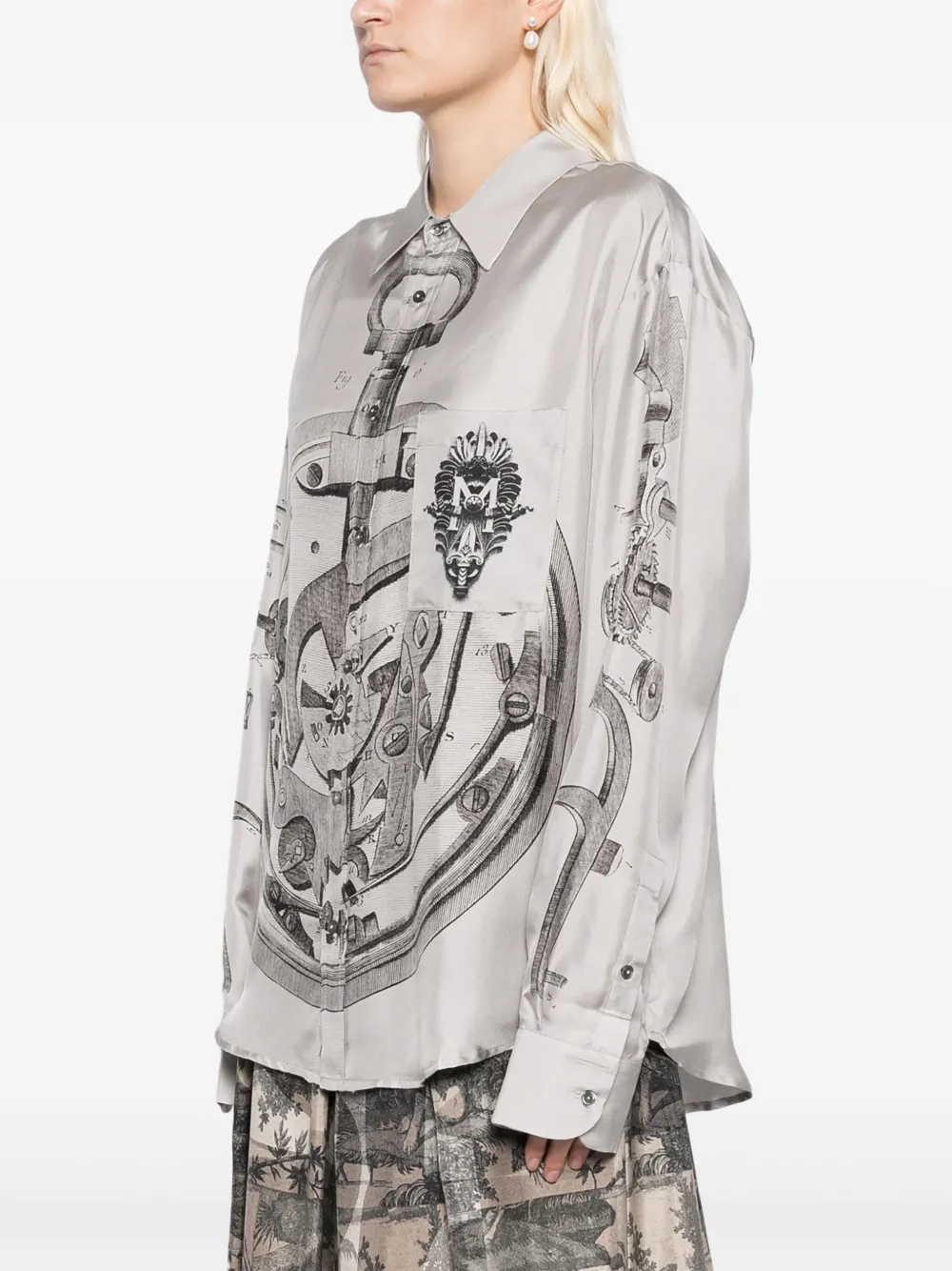 Pierre-Louis Mascia Aloegots blouse Grijs