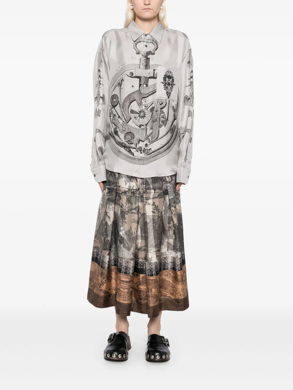 Pierre-Louis Mascia Aloegots blouse - Grijs