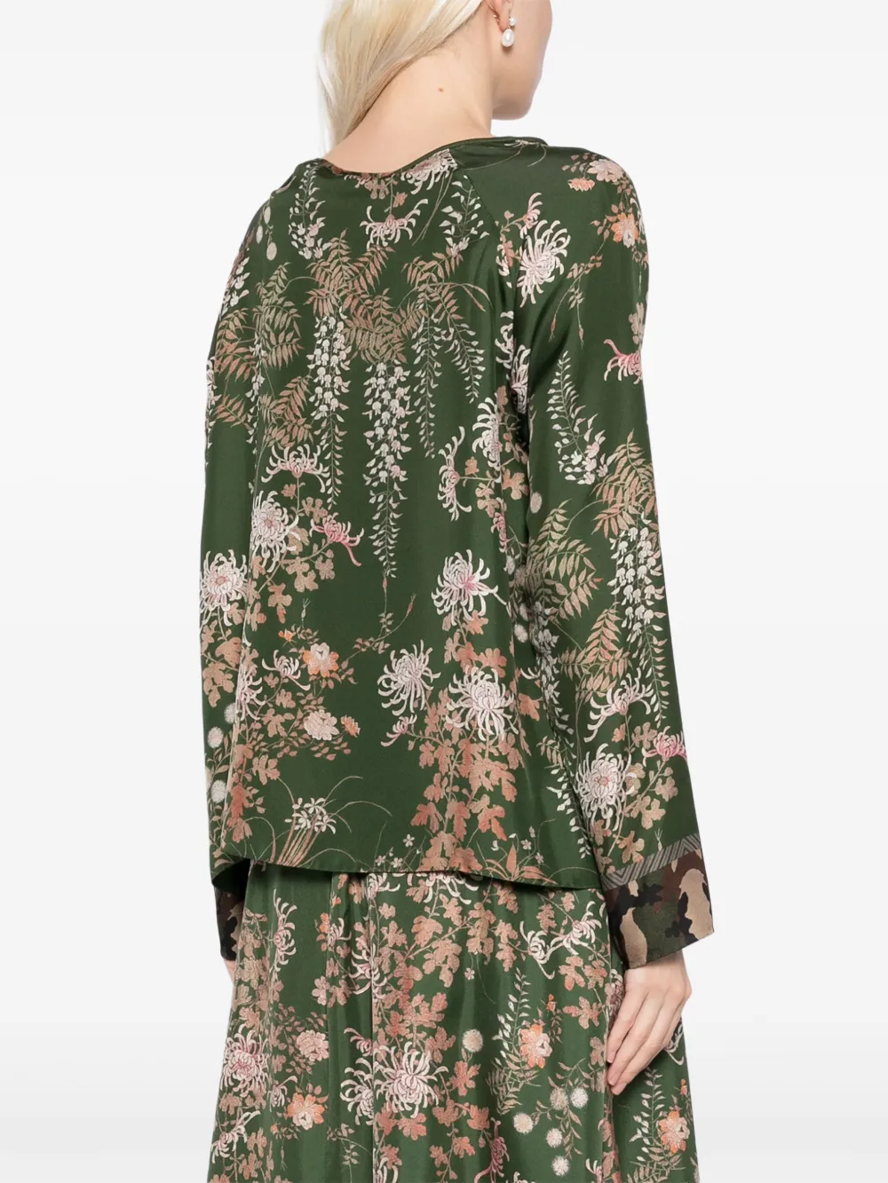 Shop Pierre-louis Mascia Aloe Blouse In Green