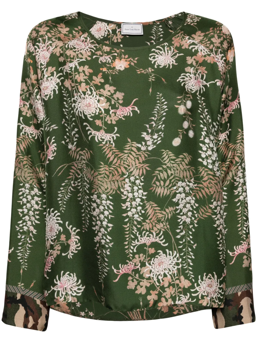 Shop Pierre-louis Mascia Aloe Blouse In Green