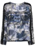 Pierre-Louis Mascia Aloe blouse - Blue
