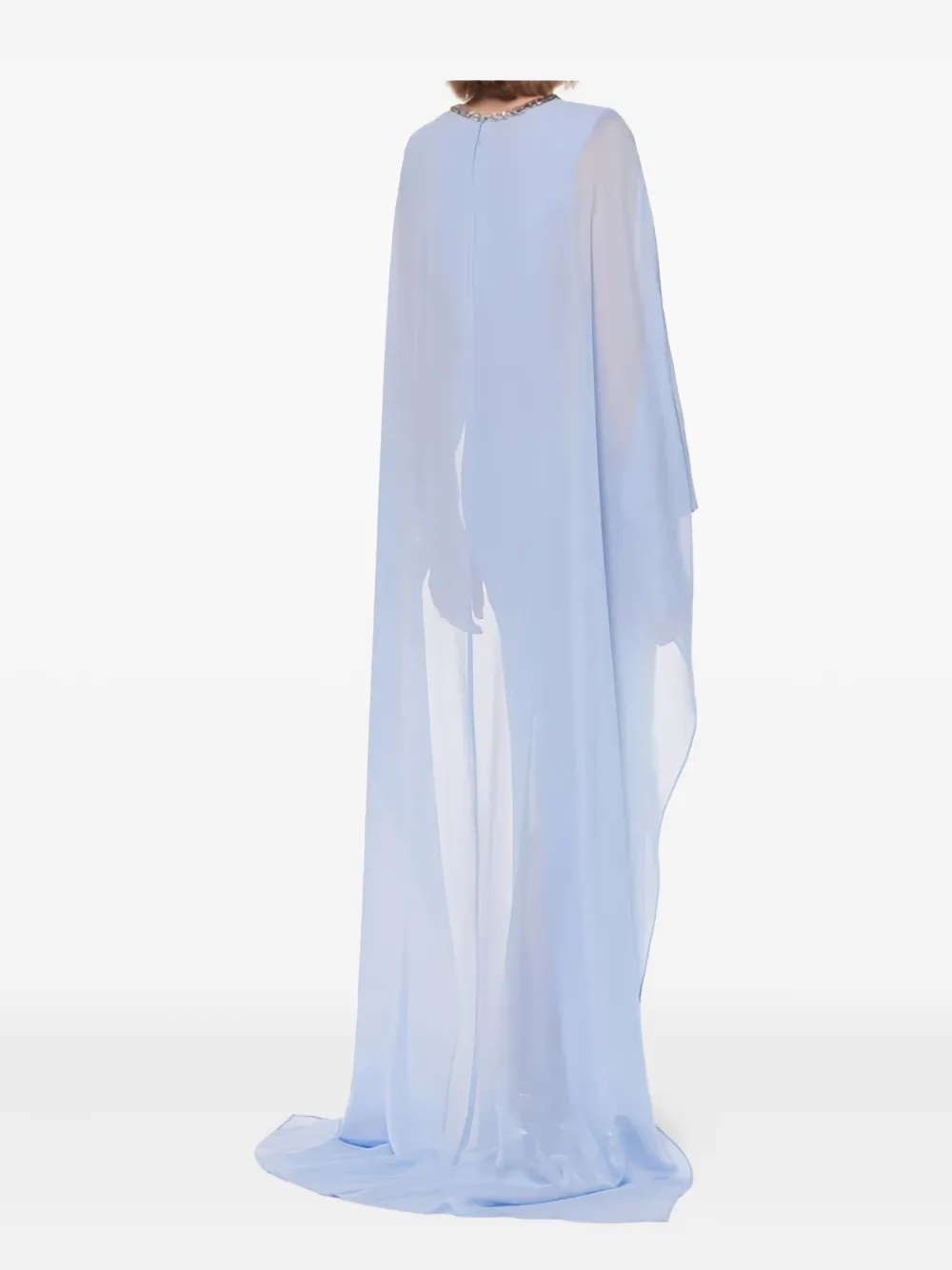 Roland Mouret chiffon gown dress - Blauw