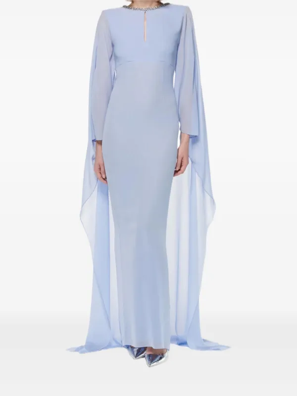 Roland Mouret Chiffon Gown - Blue Roland Mouret Chiffon Gown - Blue