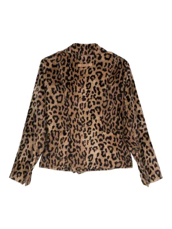 Jean Paul Gaultier Pre-Owned 2000's cheetah-print Jacket | Brown