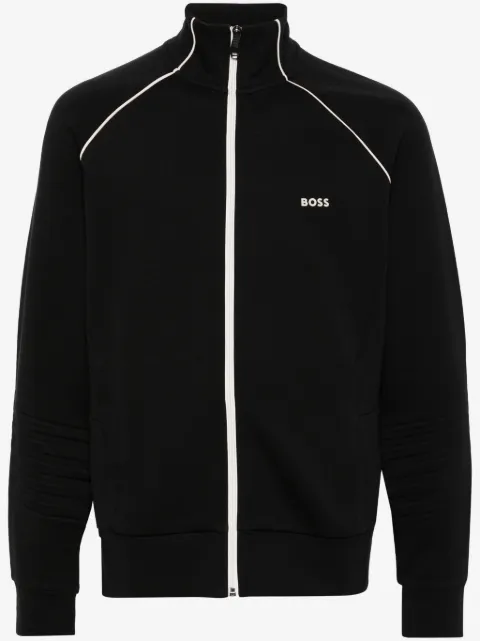 BOSS piped-trim detail track jacket