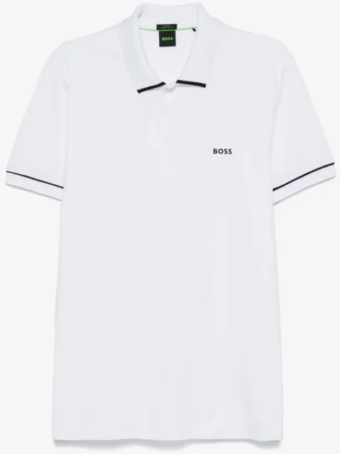 BOSS raised-logo polo shirt