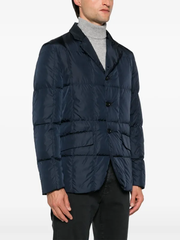ジャケット ASPESI SS23 SINGLE-BREASTED BLAZER (G603_V11401024) ASPESI Padded single-breasted Blazer | Blue | FARFETCH