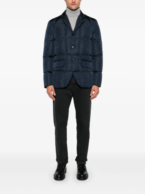 ボトムスその他 Aspesi Single Breasted Jacket In Midnight Blue Cady ASPESI Padded single-breasted Blazer | Blue | FARFETCH