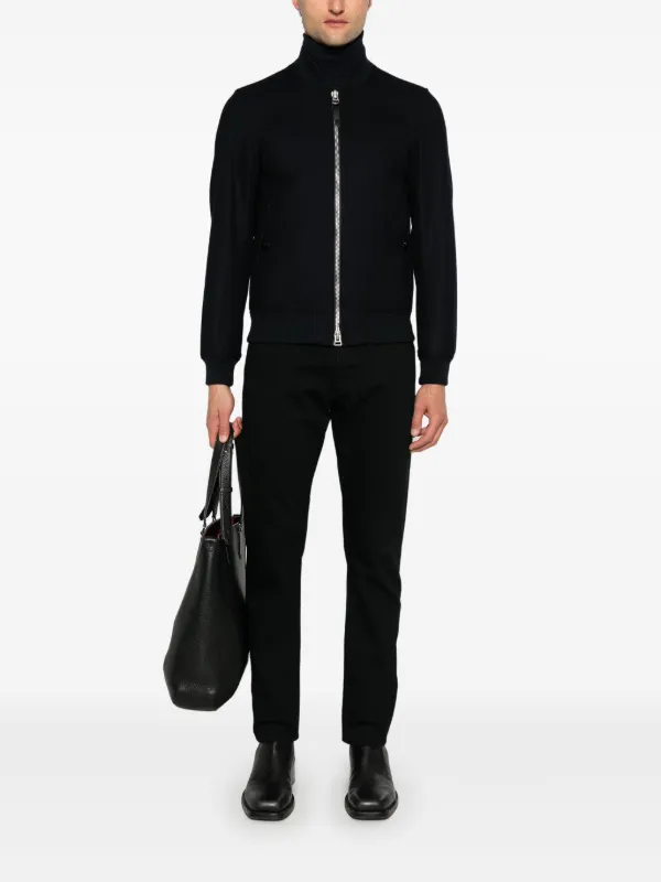 TOM FORD ボンバージャケット | ブルー | FARFETCH JP