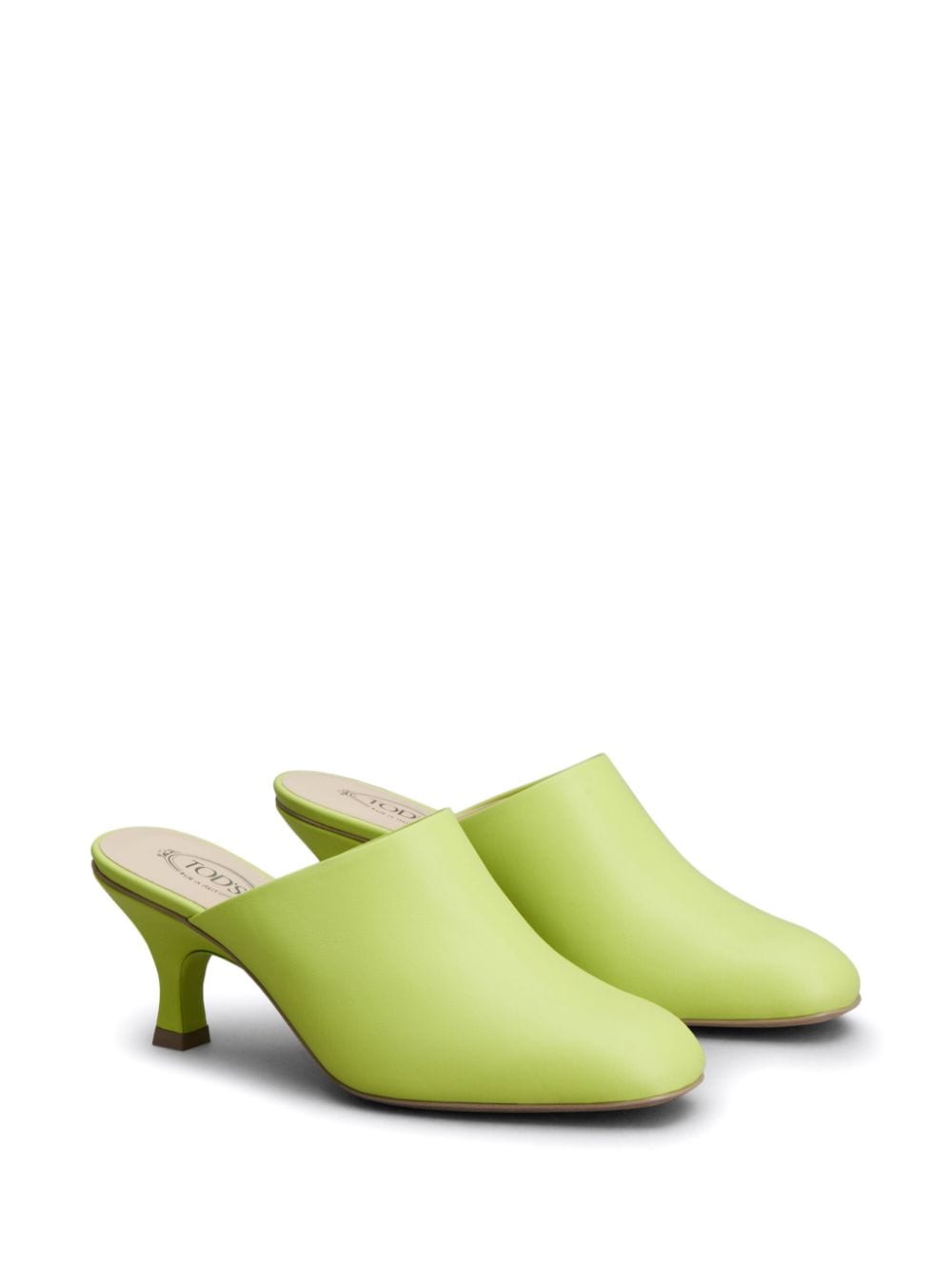 Tod's 65mm leather mules - Groen