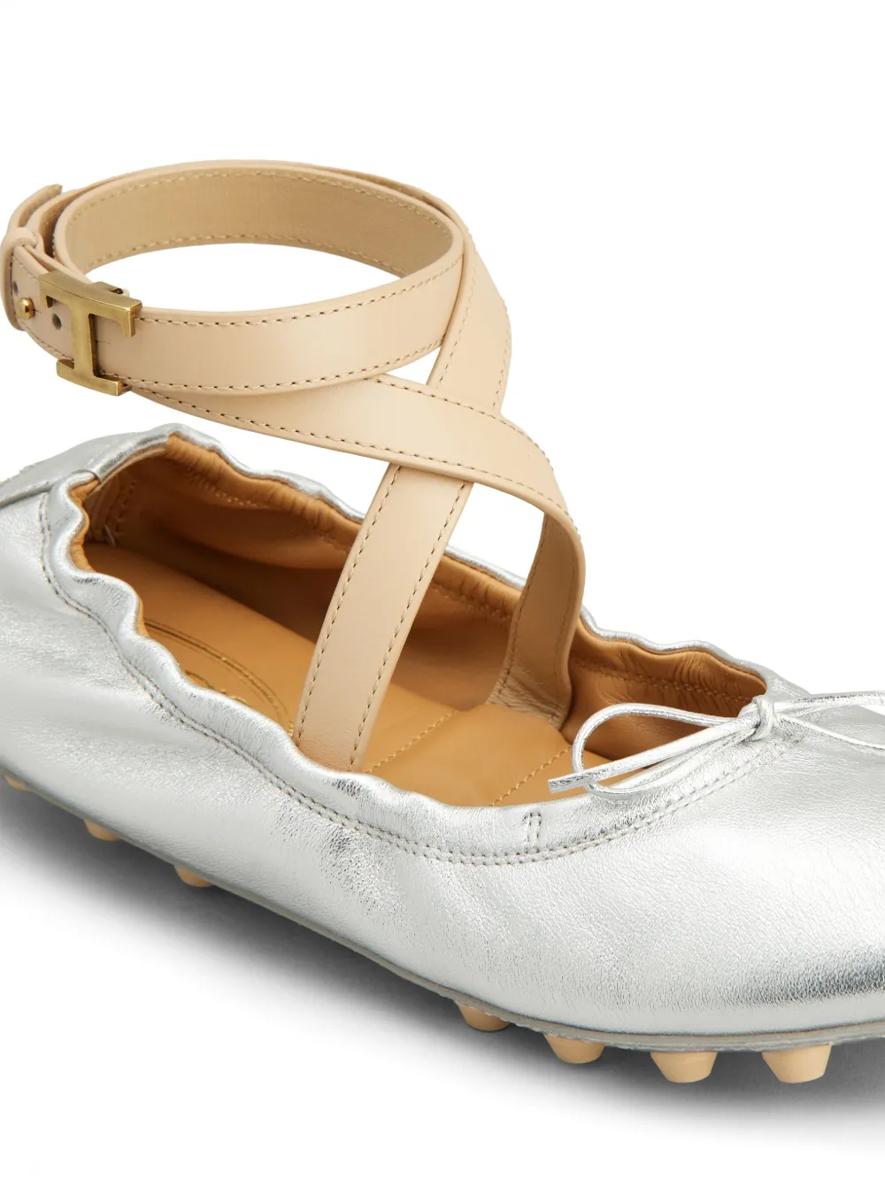 Tod's Des Gommini 76K ballerina's Zilver