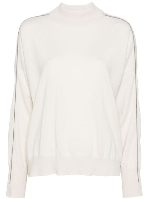 Brunello Cucinelli Monili-trim sweater Women