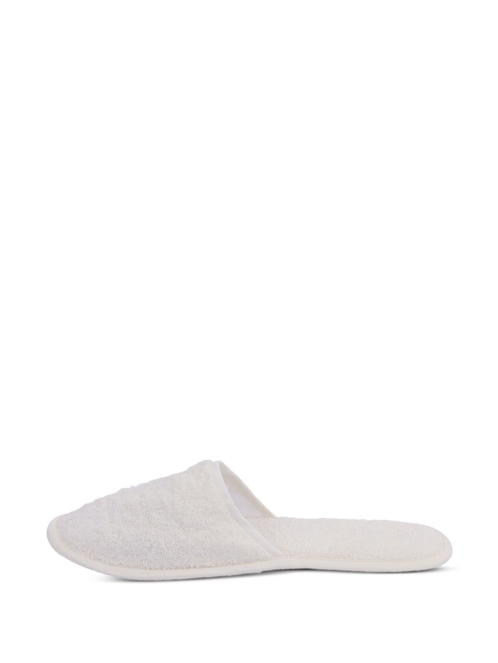 Frette towelling-finish slippers White