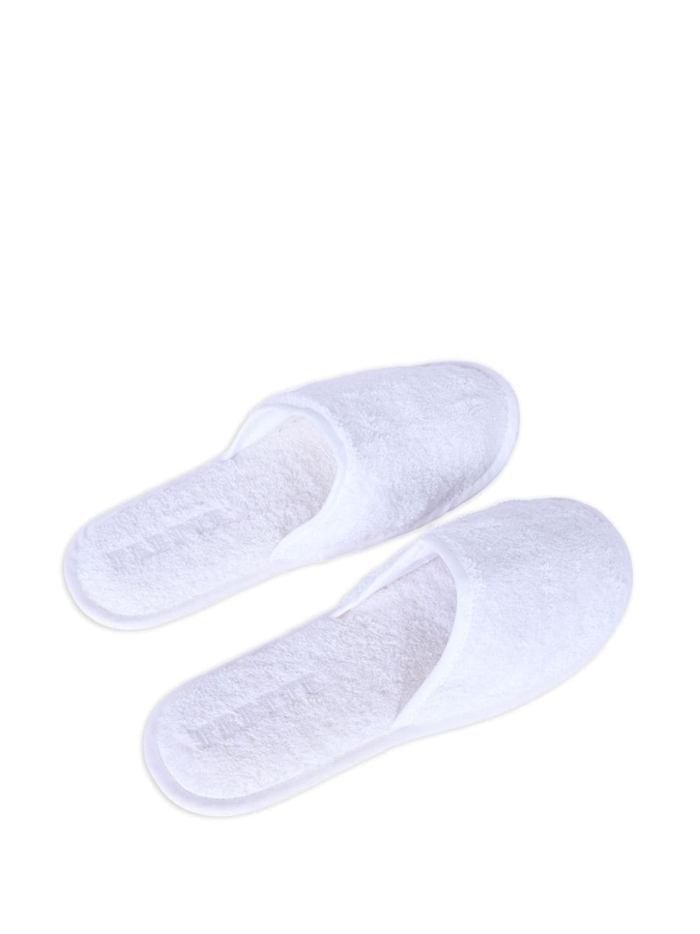 Shop Frette Terry Slippers In White