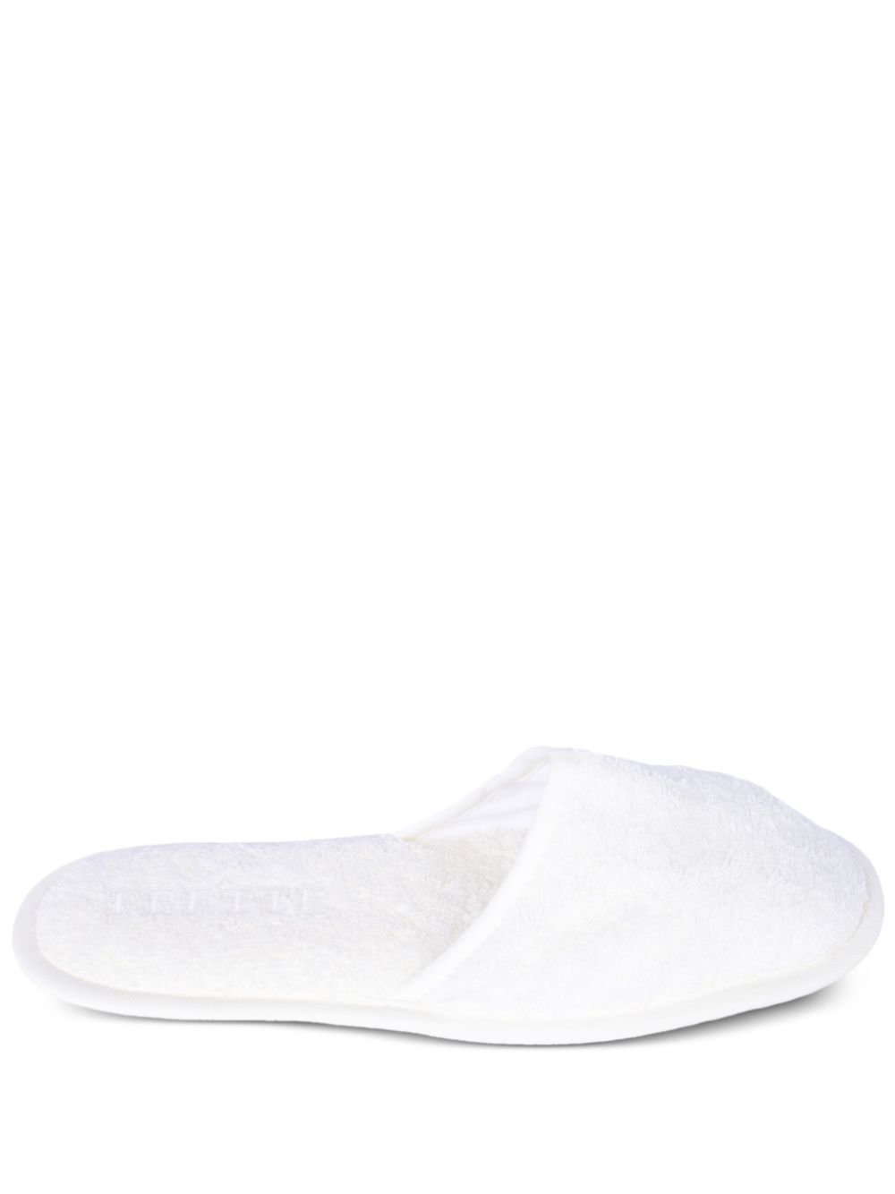 Frette towelling bath slippers White