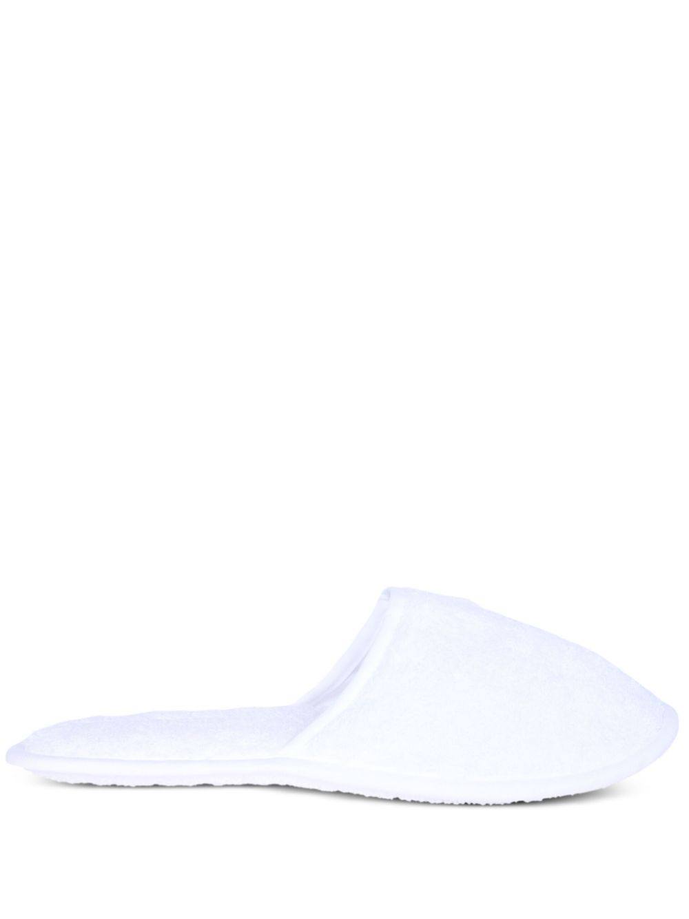 Frette towelling bath slippers White