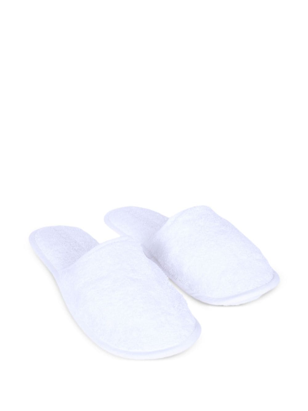 Frette towelling bath slippers White