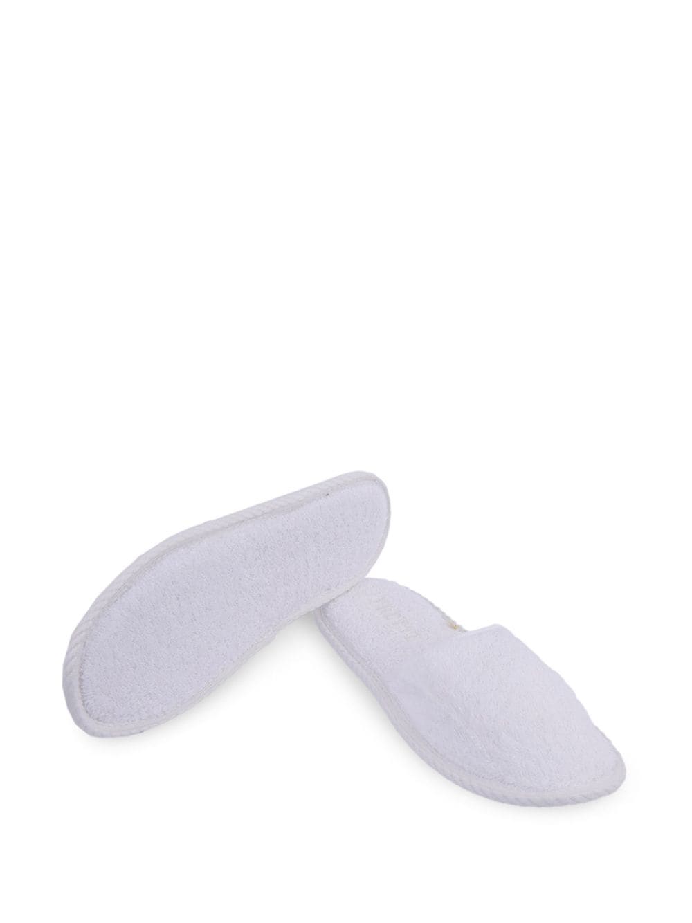 Shop Frette Bath Slippers In 白色