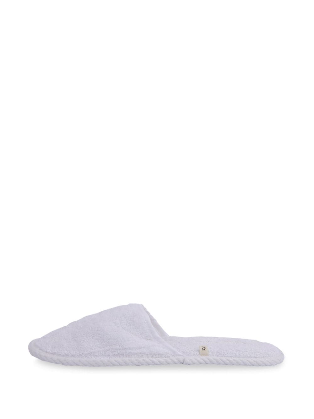 Shop Frette Bath Slippers In 白色