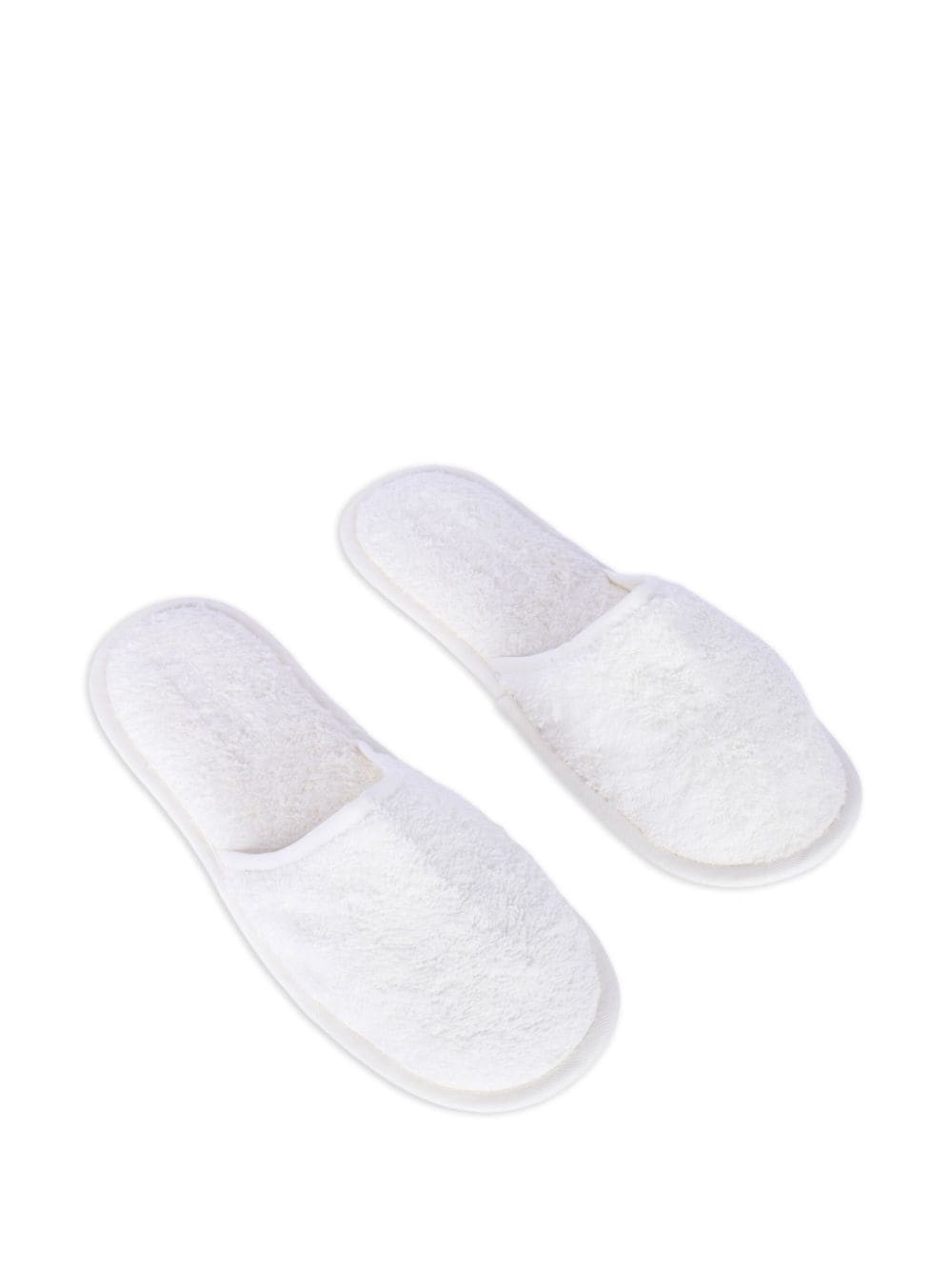 Frette towelling bath slippers White