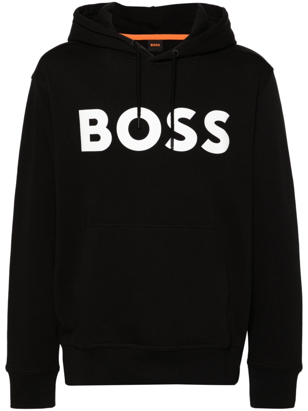 BOSS Hoodie met logoprint Zwart