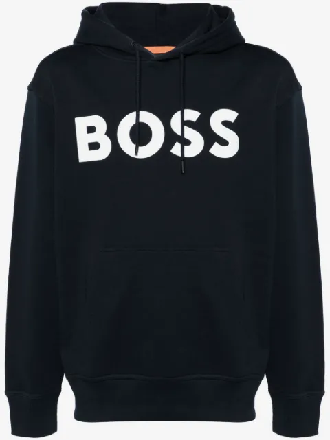 BOSS logo-print hoodie