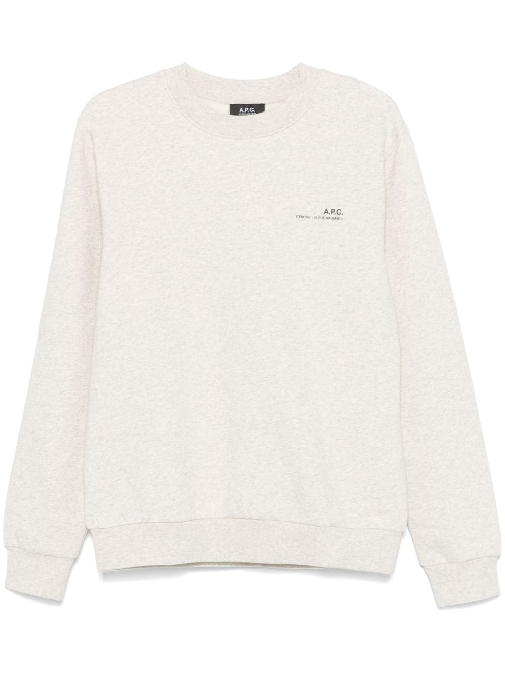 Shop Apc Standard Sweatshirt In Neutrals