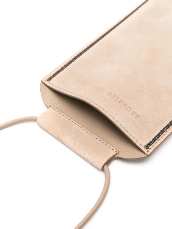 Brunello Cucinelli ショルダーバッグ 送料無料》 BRUNELLO CUCINELLI suede bag w Precious Chain