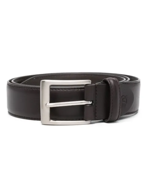 Canali logo-debossed belt