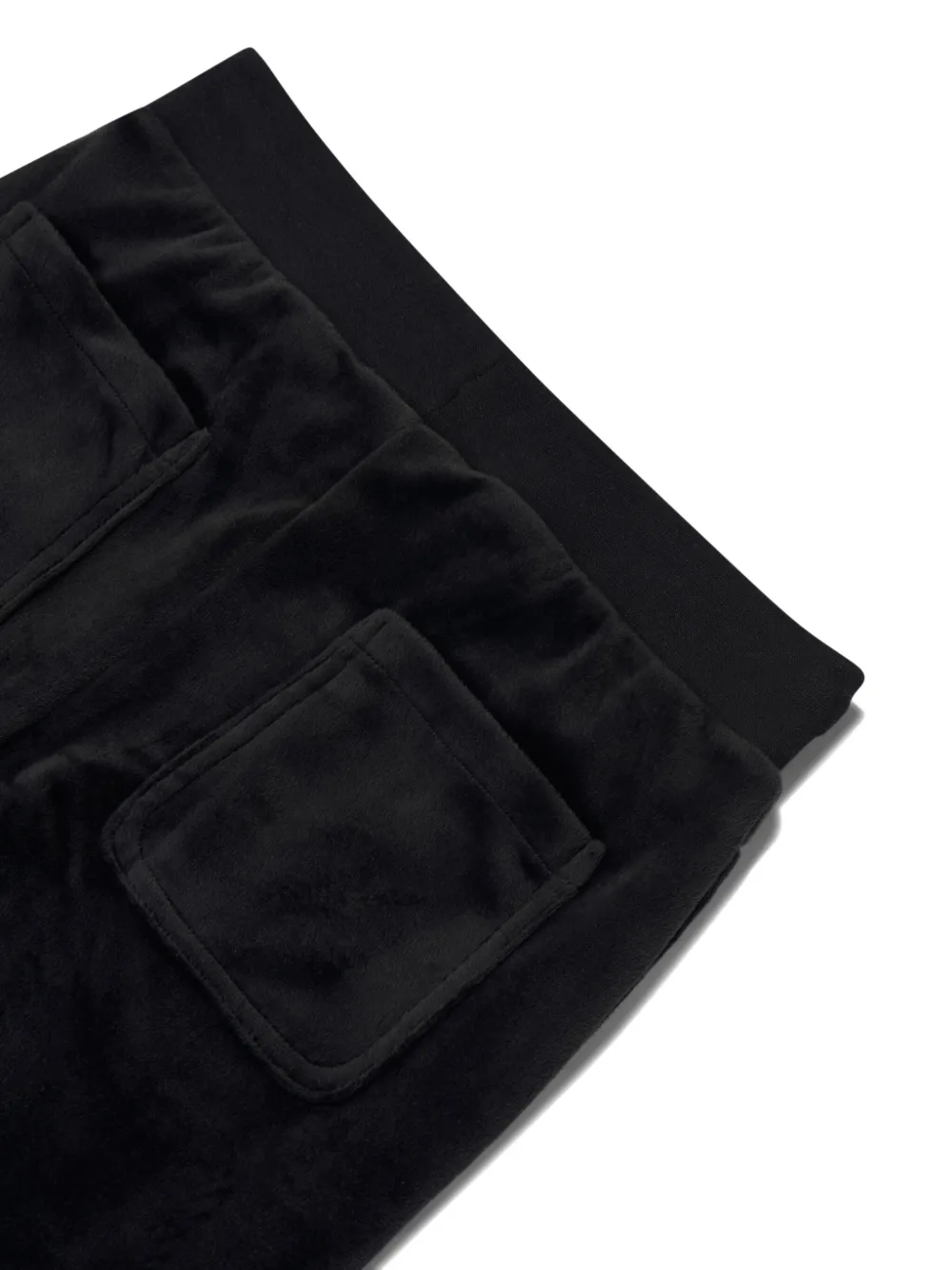 Shop Juicy Couture Velour Flared Joggers In Black