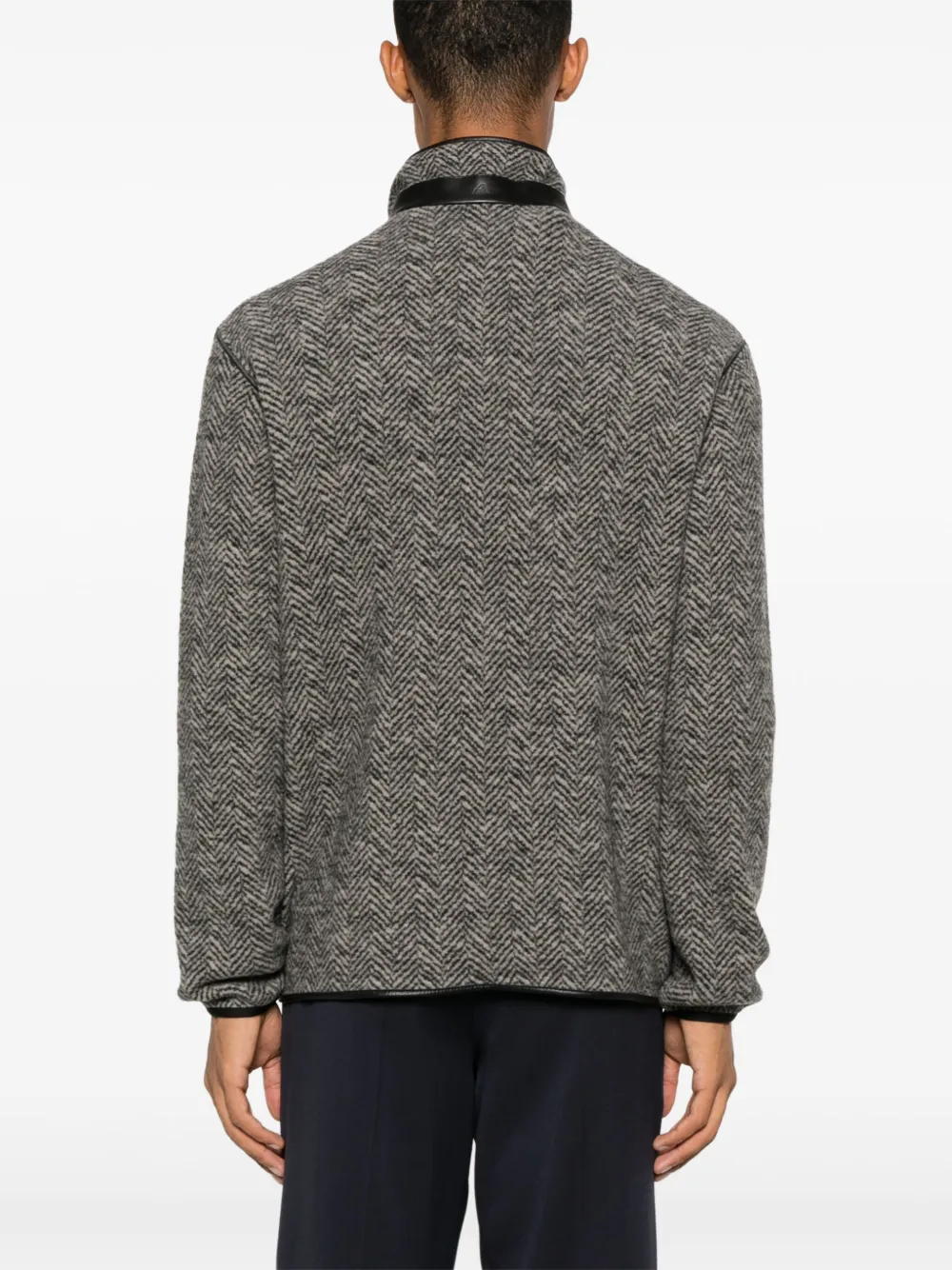 Brioni Jack met logo-reliëf Grijs