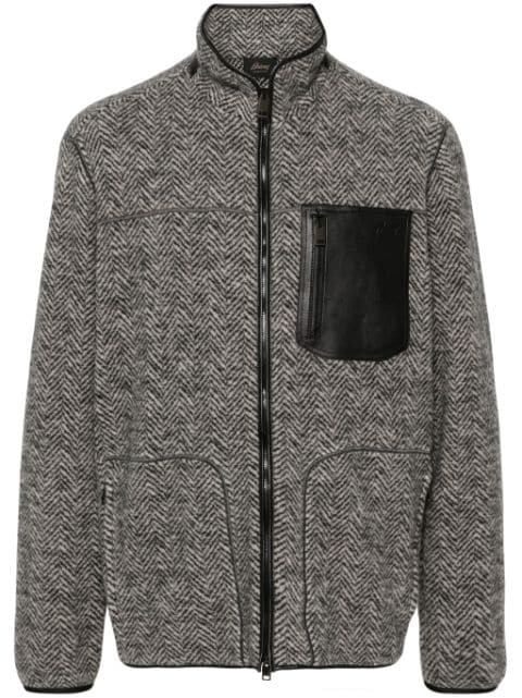 Brioni Jacke mit Logo-Prägung