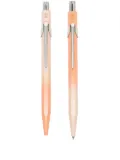 Caran d'Ache Sunset Sky ballpoint pen and mechanical pencil set - Orange