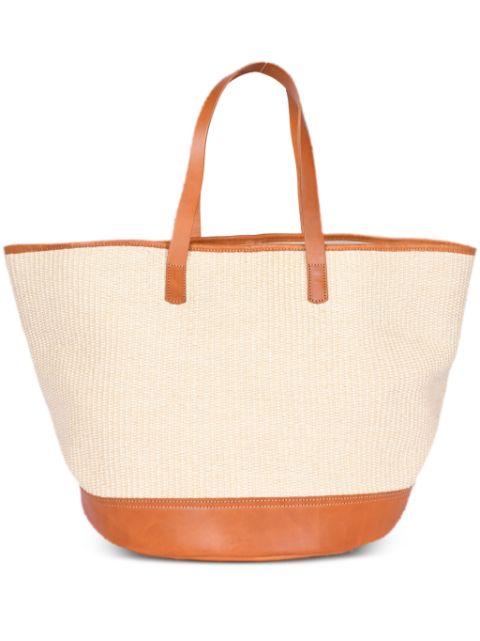 Frette panelled beach bag