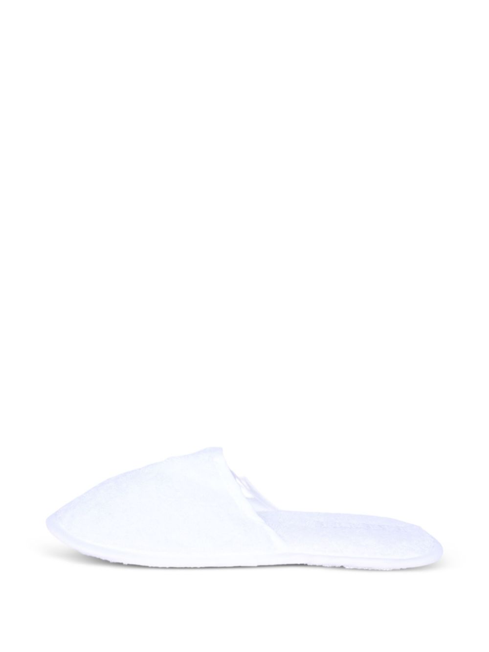 Frette towelling bath slippers White