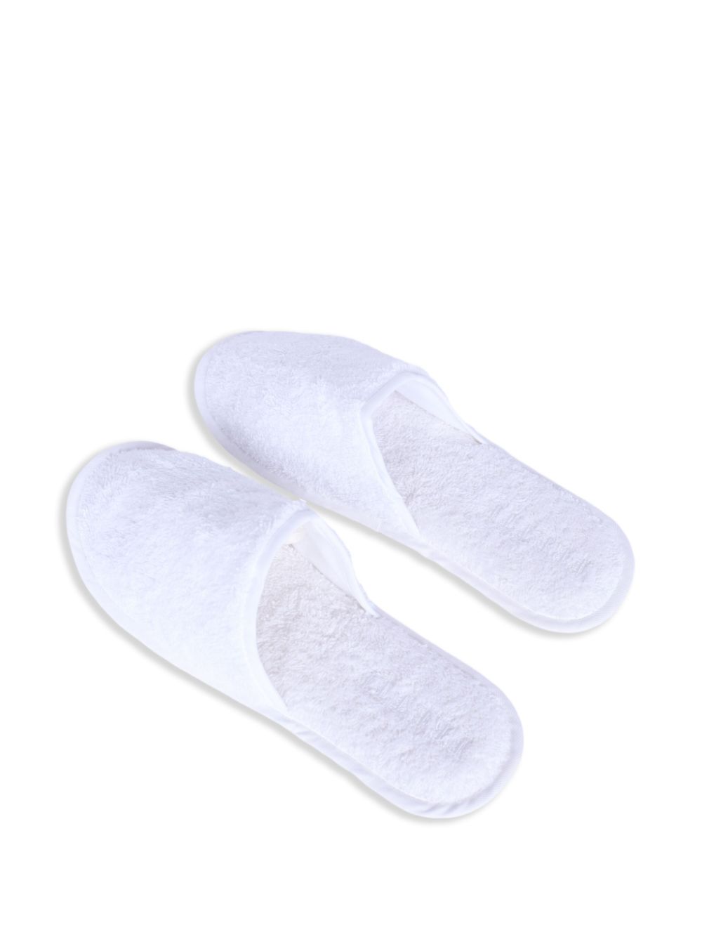 Frette towelling bath slippers White