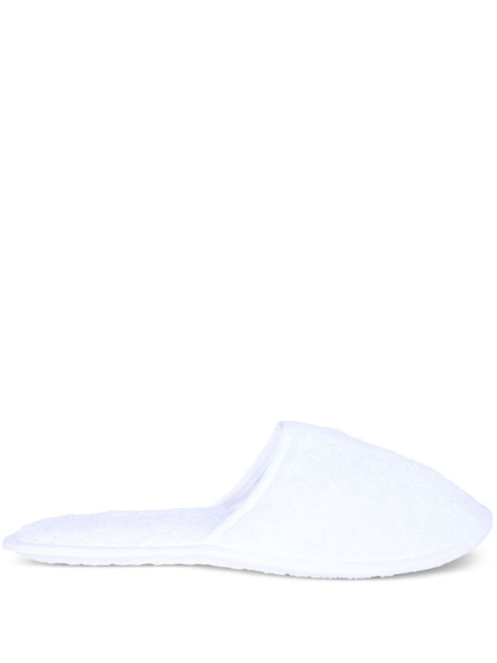 Frette towelling bath slippers White