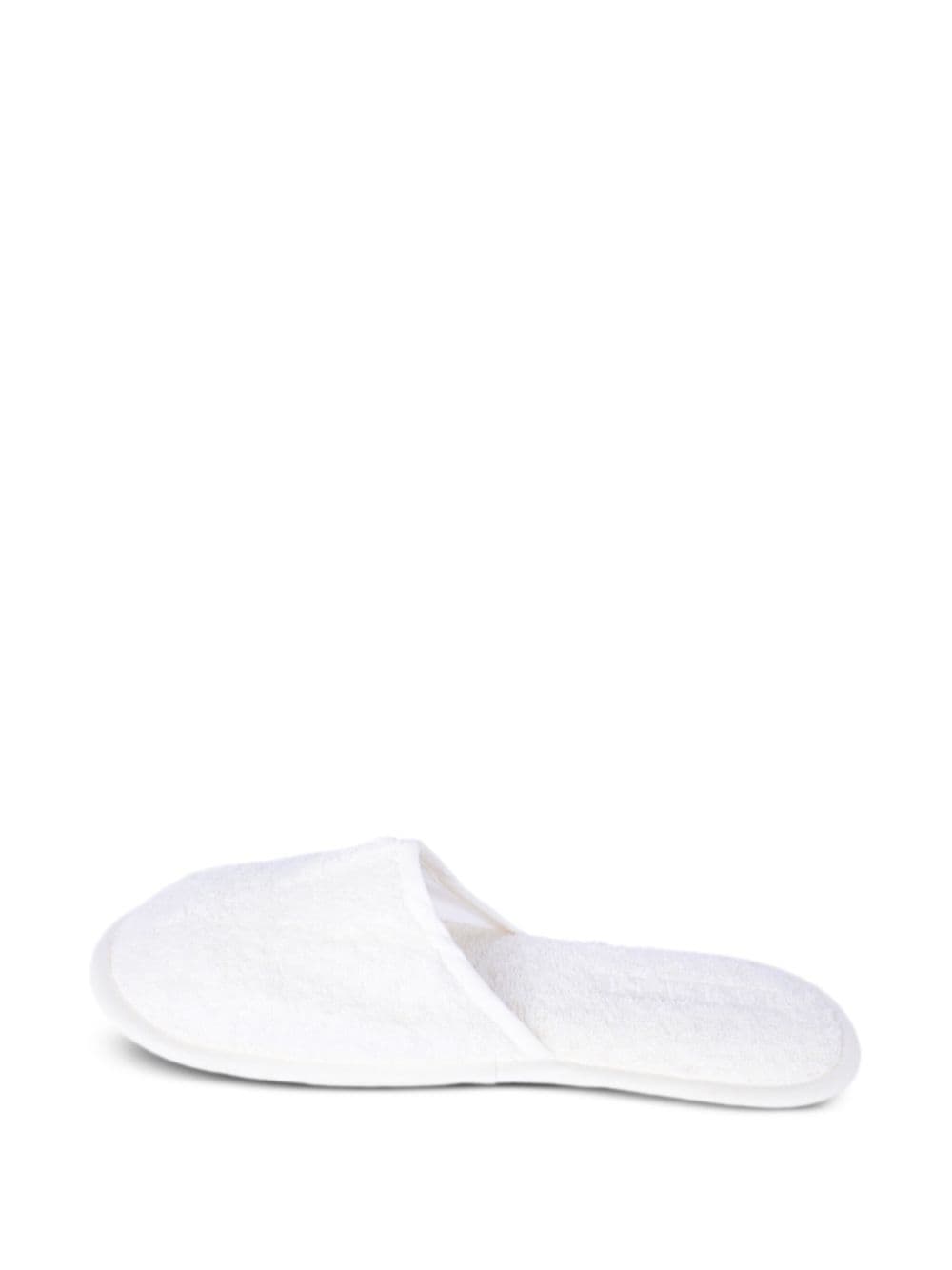 Shop Frette Essential Slippers In Weiss