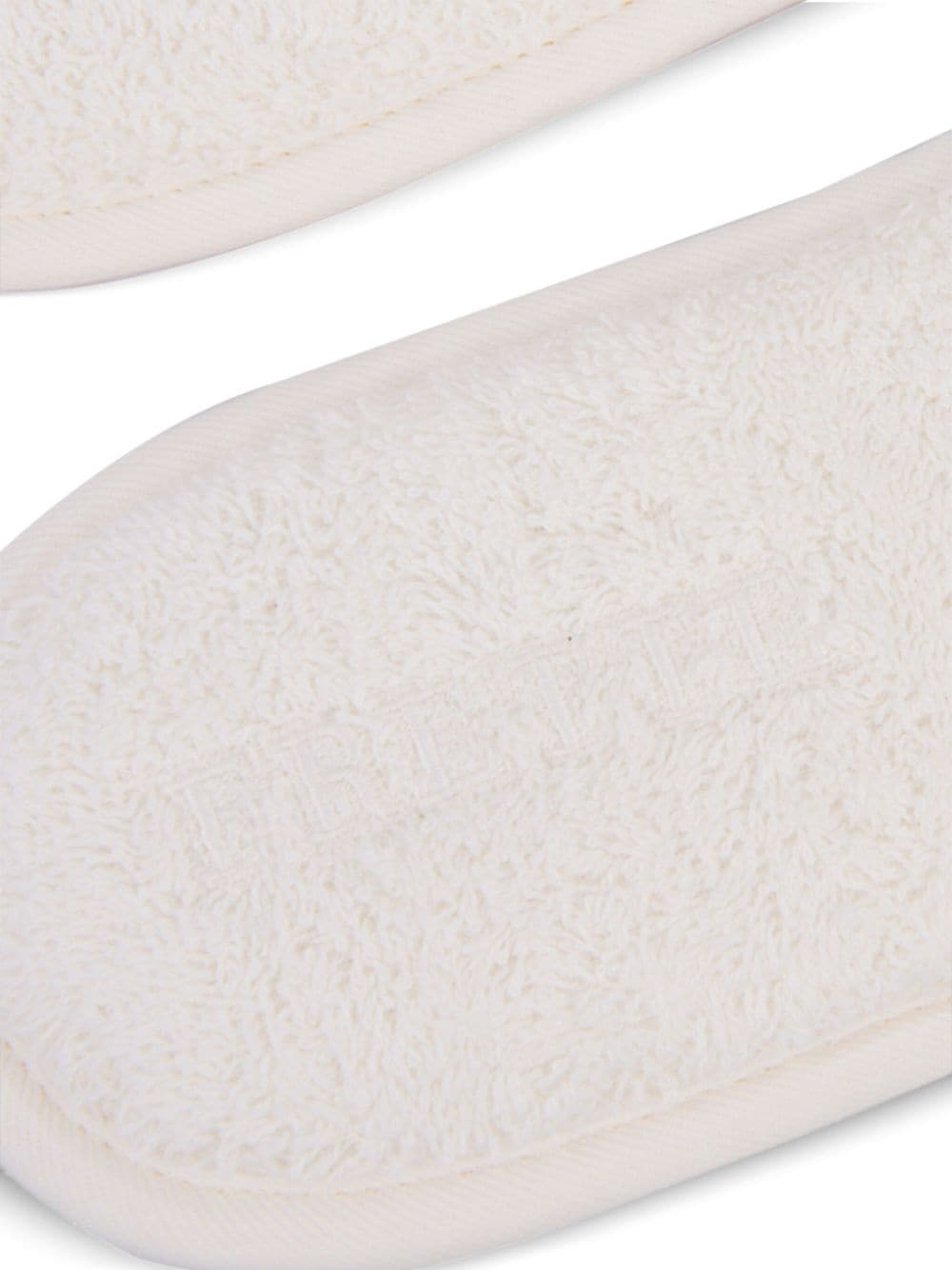 Shop Frette Towelling-finish Slippers In White