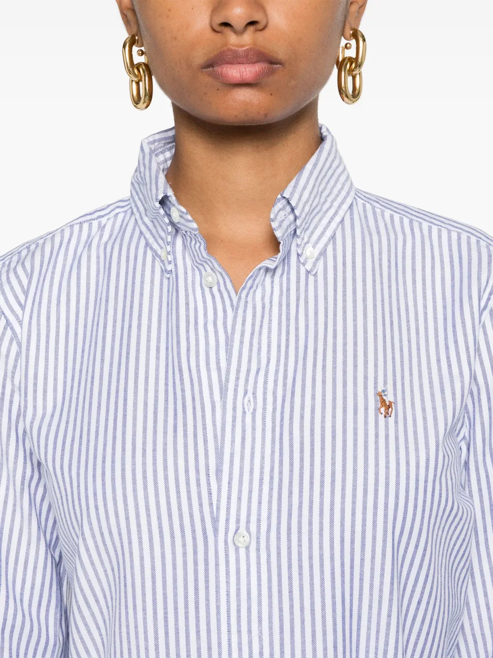 Polo Ralph Lauren Hemd Mit Polo Pony-stickerei In Weiss