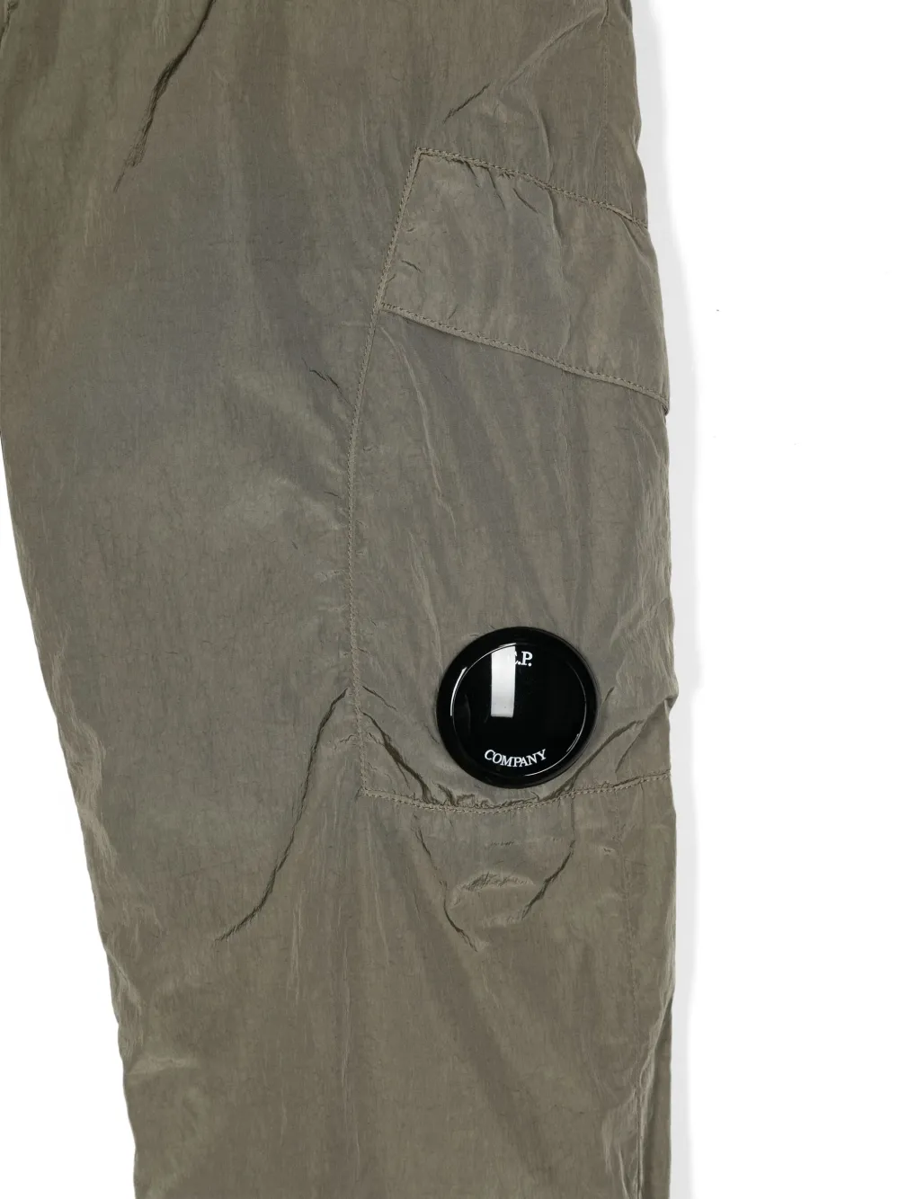 C.p. Company Lens-detail Trousers In Brown