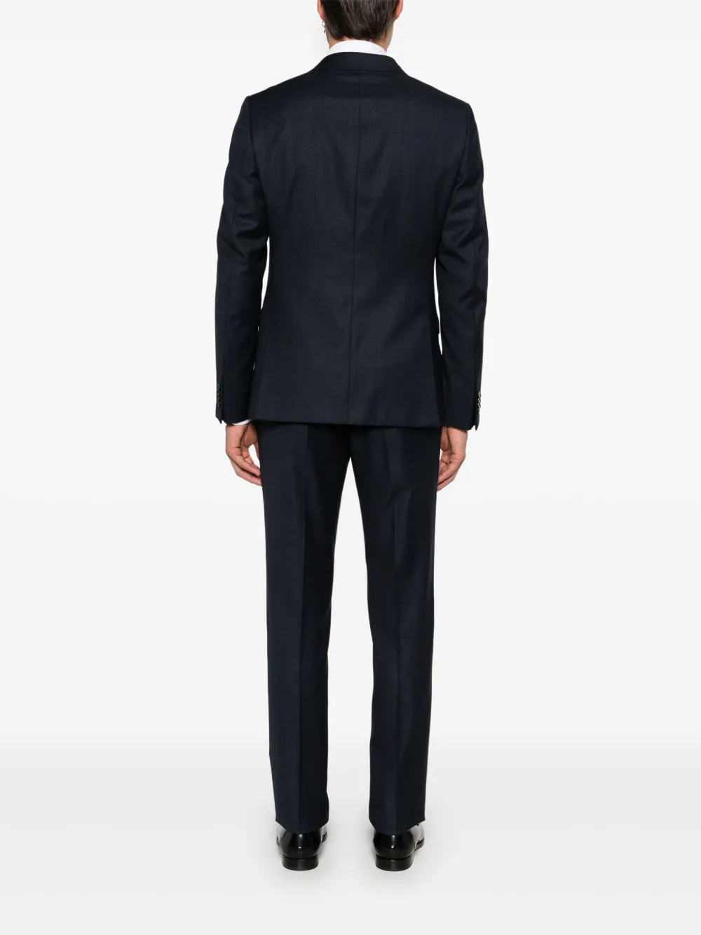 Zegna Wool Two-piece Suit In Blue