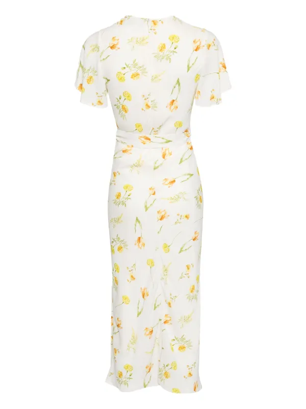 knee length dresses for ladies Rent Aje Fallingwater Gathered Midi Dress Pink