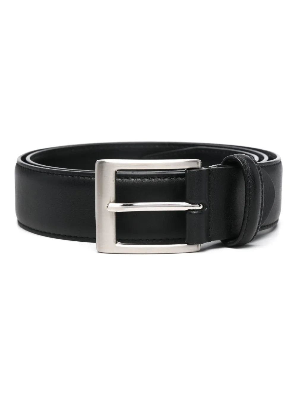 Canali Cintura con logo goffrato - Nero