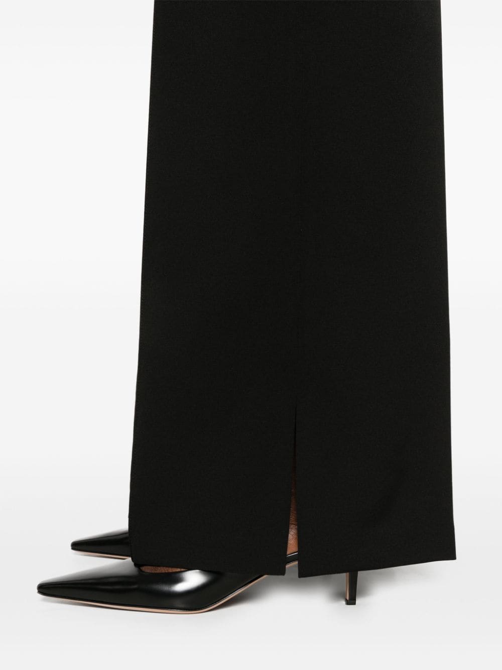 Shop Liu •jo Wide-leg Trousers In Black