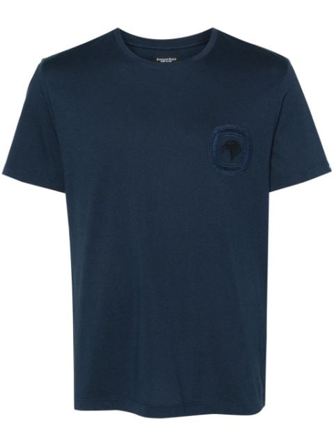 Stefano Ricci logo-embroidered T-shirt