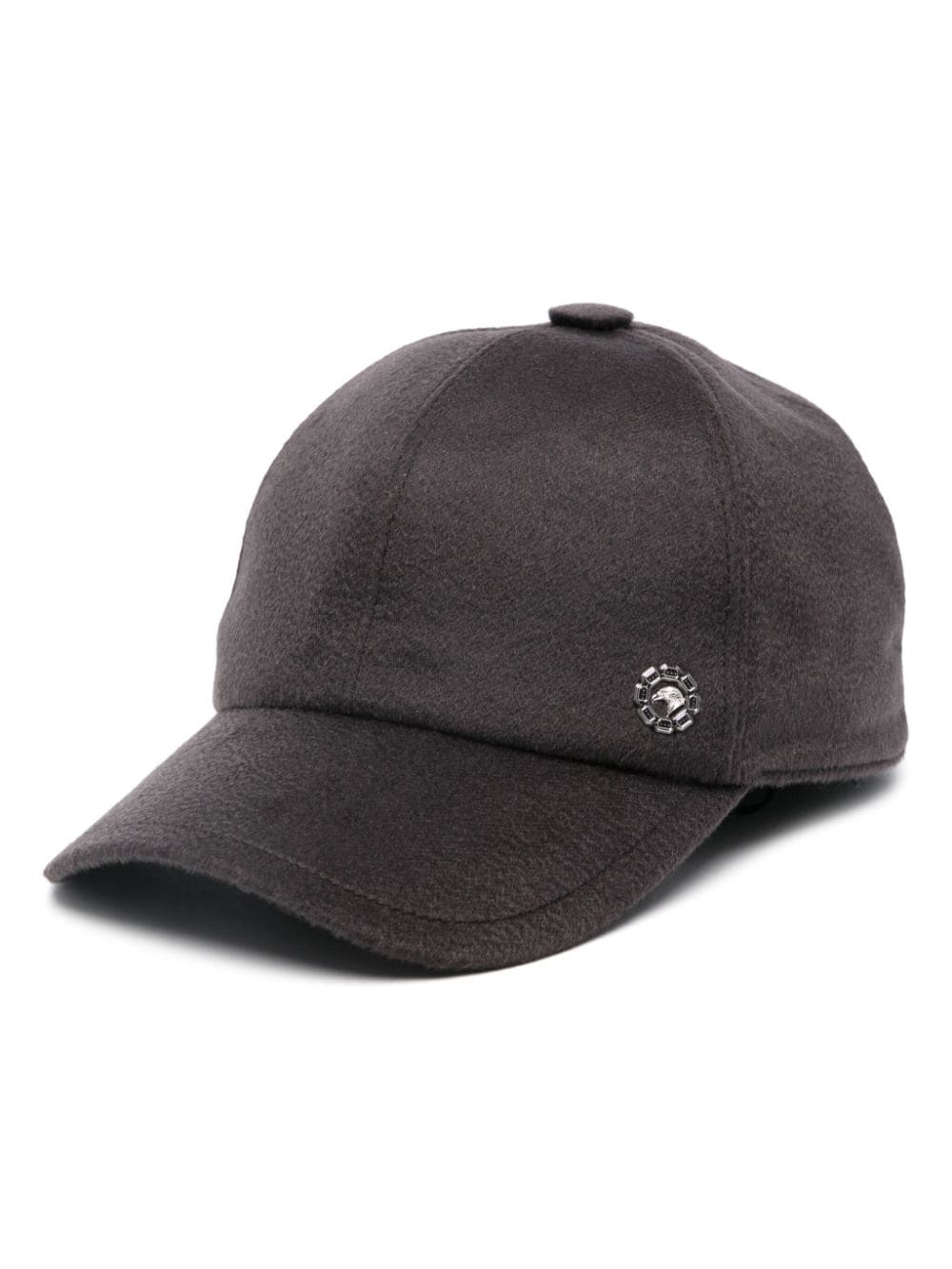 Stefano Ricci Cappello da baseball con placca logo - Grigio