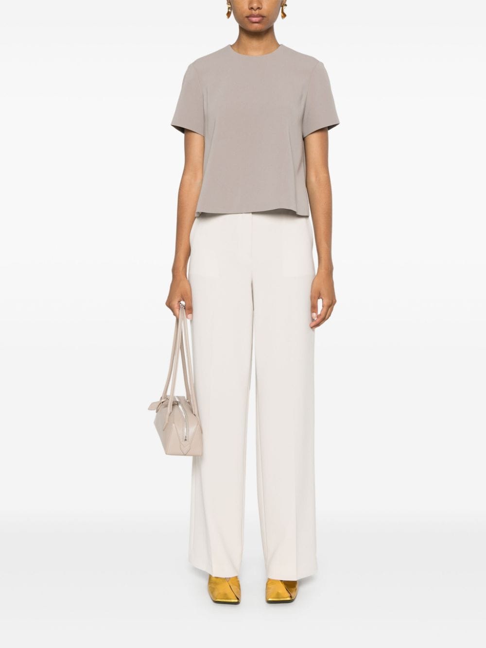 Shop Theory Straight-leg Trousers In Neutrals