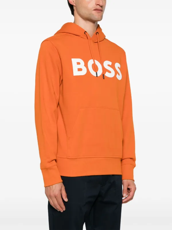 BOSS Hoodie a Logo Contrastant Orange FARFETCH DZ