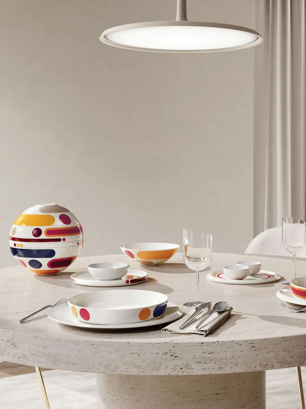  Villeroy & Boch Iconic La Boule Miami Dish Set - White 